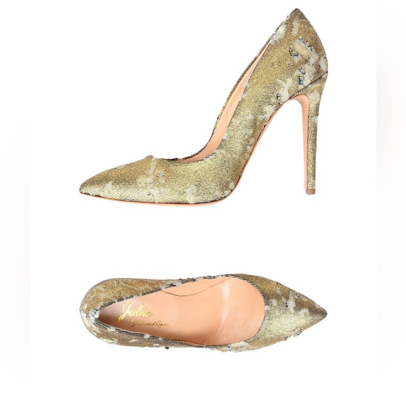 Jolie By Edward Spiers Gold Pumps Heels US 7 - Picture 1 of 7